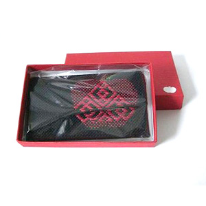 青森こぎん名刺入れ（赤）