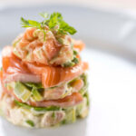 サーモンとアボカドのミルフィーユ